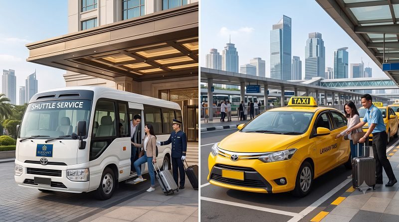 Fasilitas Shuttle Service dan Layanan Taksi