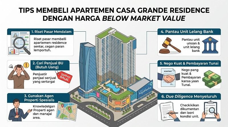 Tips Membeli Apartemen Casa Grande Residence dengan Harga Below Market Value
