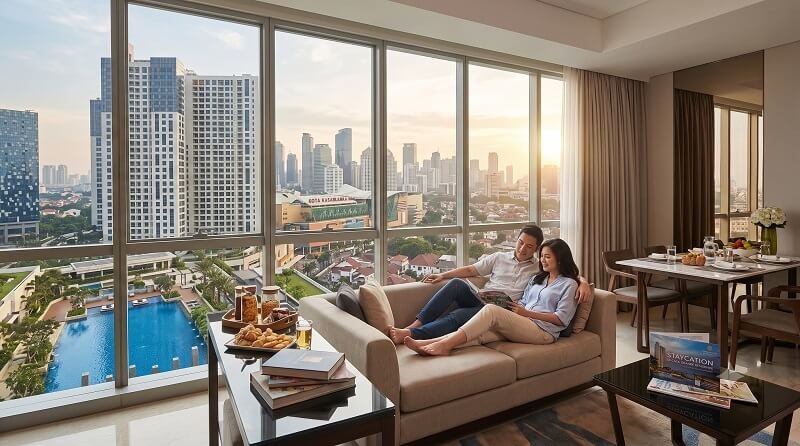 Staycation di Apartemen Casa Grande Residence
