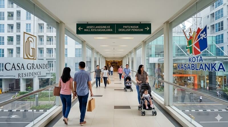 Kemudahan Akses Mall dari Apartemen Casa Grande Residence