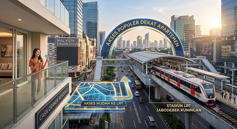 Akses LRT Populer Dekat Apartemen Casa Grande Residence