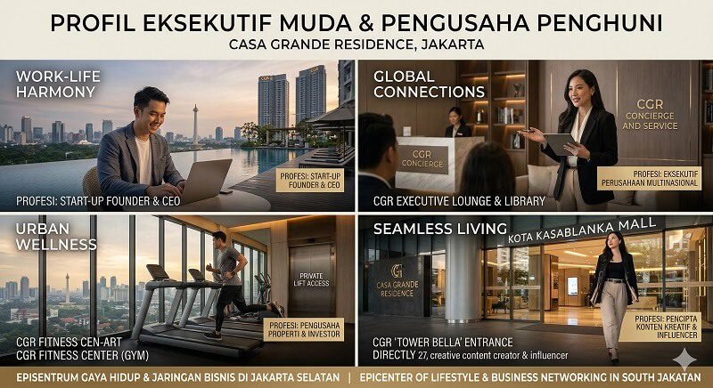 Mengupas Profil Eksekutif Muda dan Pengusaha Penghuni Casa Grande Residence