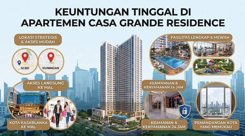 Keuntungan Tinggal di Apartemen Casa Grande Residence