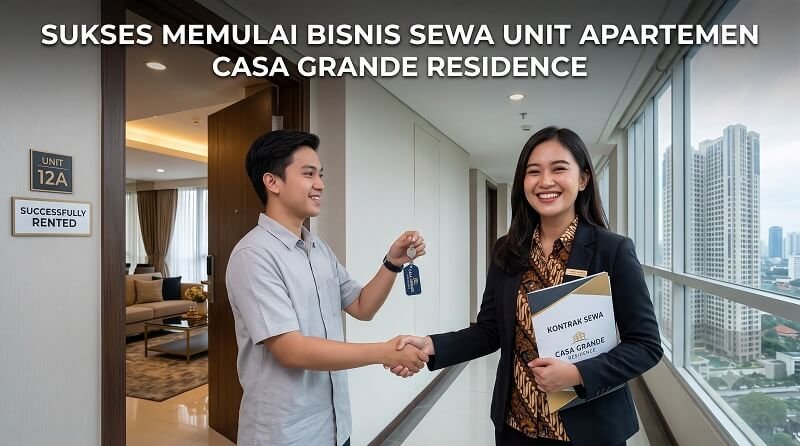 Sukses Memulai Bisnis Sewa Unit Apartemen Casa Grande Residence