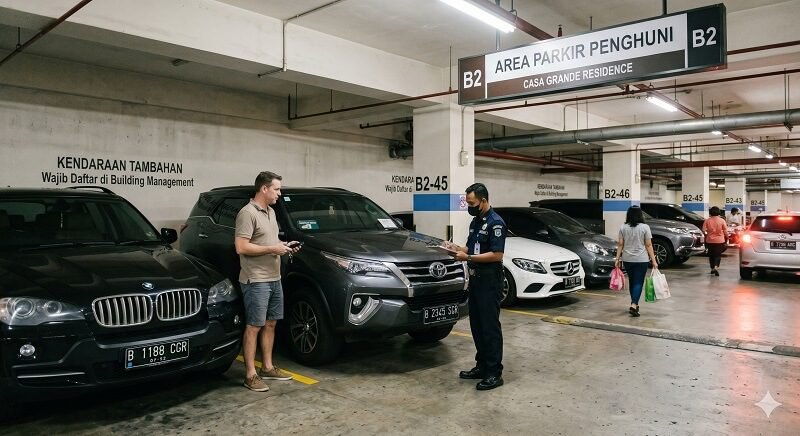 Prosedur Pendaftaran Kendaraan Tambahan di Casa Grande Residence