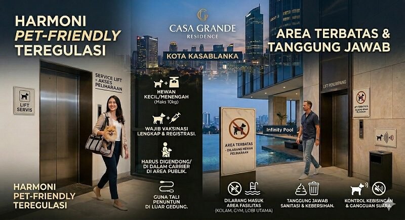 Kebijakan dan Aturan Memelihara Hewan (Pet-Friendly) di Casa Grande Residence