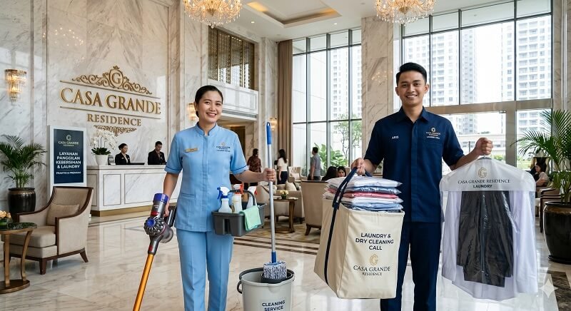 Kemudahan Cleaning Service dan Laundry Panggilan di Apartemen Casa Grande Residence
