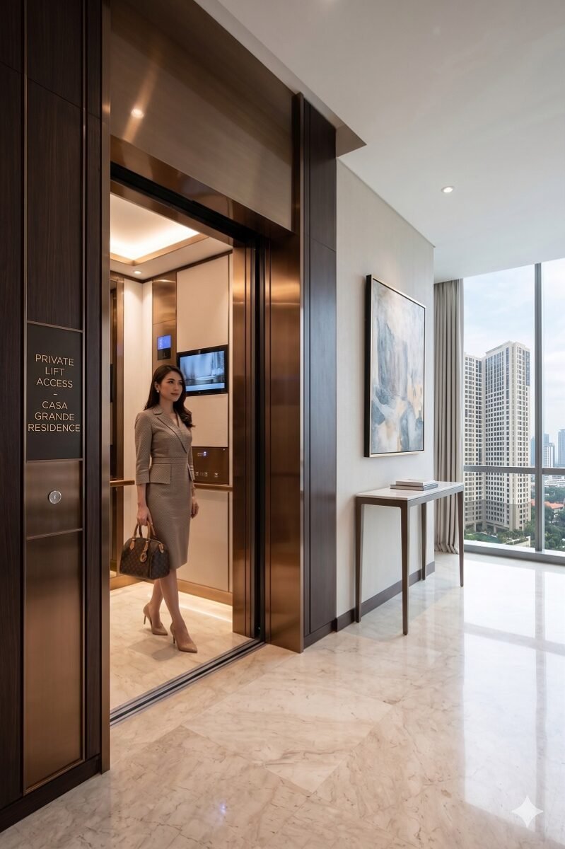Mengupas Tuntas Fasilitas Private Lift Apartemen Casa Grande Residence