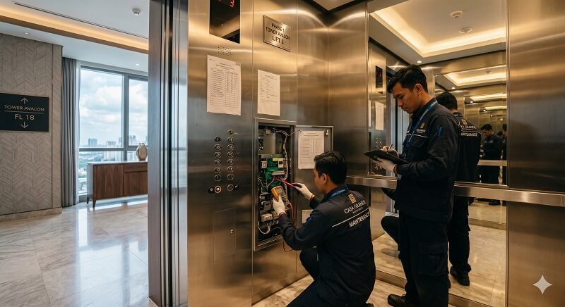 Evaluasi Kualitas Pemeliharaan Lift di Tower Phase 1 Casa Grande Residence