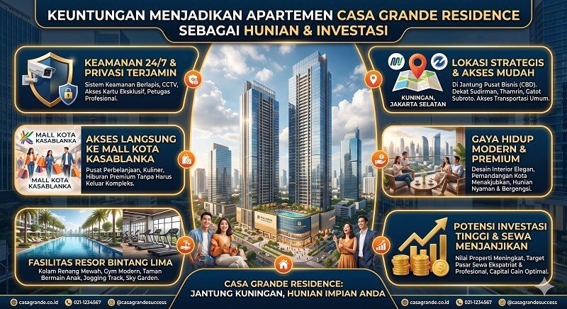 Keuntungan Menjadikan Apartemen Casa Grande Residence
